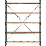 Police za knjige s 5 razina 140x30x180 cm od obnovljenog drva | Eponuda.com