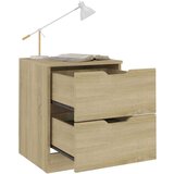  Noćni ormarići 2 kom boja hrasta 40 x 40 x 50 cm od iverice | shoptok.hr