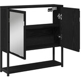  Ogledalo ormar Crni hrast 60 x 16 x 60 cm Konstruirano drvo | shoptok.hr