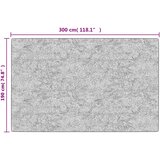  Perivi tepih crno-bijeli 190 x 300 cm | shoptok.hr
