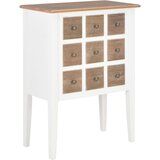 The Living Store Komoda iz trdnega lesa 54x30x80 cm bela - Komoda, (21437497) Cene