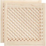  Vrata za ormarić rešetkasti dizajn 2 kom 59,5x61,5 cm borovina | shoptok.hr