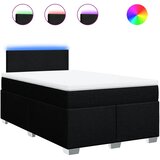  Krevet s oprugama i madracem crni 120 x 200cm od tkanine | shoptok.hr