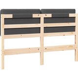  Tapecirani uzglavlje s uzglavljem Smeđa i tamno siva 135 cm | shoptok.hr