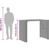  5-dijelni vrtni barski set s jastucima sivi poliratana bagrem | shoptok.hr