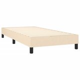  Krevet s oprugama i madracem krem 90 x 190 cm od tkanine | shoptok.hr