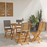 Vanjske bistro stolice 4 pcs Tamnosiva 38 x 46 x 85 cm | shoptok.hr