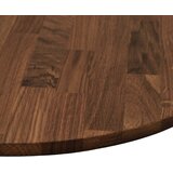  Gornji dio stola Tamno smeđa Ø 60 x 4 cm Čvrsto Hrastovo Drvo | shoptok.hr