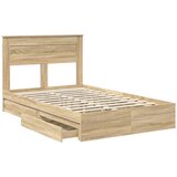  Krevet s od storage Sonoma hrast 135 x 190 cm Konstruirano drvo | shoptok.hr