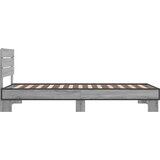  Okvir kreveta s uzglavljem Siva Sonoma 80 x 200 cm | shoptok.hr