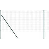 vidaXL Euro Ograda s 13 Postova 1.2x25 m Galvanizirani Čelik Zeleni | shoptok.hr