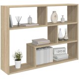 Polica na zidu Zidna montaža Smeđa 95 x 20 x 69,5 cm | shoptok.hr