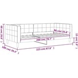 vidaXL Raztegljiva postelja temno siva 90x200 cm žamet, (21292991) | Shoptok.si
