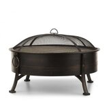 Blumfeldt Catania 2-in-1 posoda za ogenj Ø80cm cm, zaščita pred iskrami, Ø70cm žar, jeklo, antični motiv | Shoptok.si