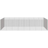  Ograda za životinje sa 24 ploča 54x100 cm od pocinčanog željeza | shoptok.hr