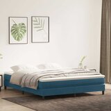  Krevet s oprugama bez madracem tamnoplavi 180x210 cm baršunasti | shoptok.hr