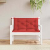  Jastuk za vrtnu klupu crveni 100x(50+50)x7 cm od tkanine Oxford | shoptok.hr