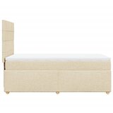  Krevet s oprugama i madracem krem 90 x 190 cm od tkanine | shoptok.hr