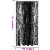  Zastor protiv insekata antracit 100 x 220 cm šenil | shoptok.hr