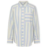Y.a.s Topi & Bluze YAS Noos Monday Shirt L/S - Whitecap Gray/Clear Sky Bela