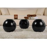 Hanah home Sto za dnevnu sobu Miro Black Transparent
