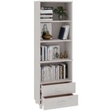  Visoka komoda HAMAR bijela 60 x 35 x 180 cm od masivne borovine | shoptok.hr