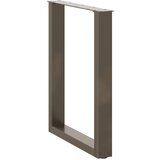  Noge za blagovaonski stol U-oblik 2 kom Prirodni čelik 70 x (72-73) cm Čelik | shoptok.hr