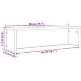  Kuhinjski stalci koji se mogu složiti 2 kom bijeli 50x15x16 cm | shoptok.hr