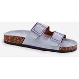 Boto Women's sandals with buckles on cork sole blue Sercele | ePonuda.com