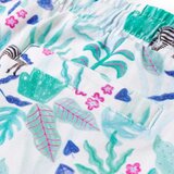  Dječje kratke hlače s vezicom prljavo bijela i tamna boja mente 116 | shoptok.hr