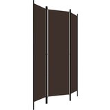 vidaXL Sobna pregrada s 3 panela smeđa 150 x 180 cm | shoptok.hr