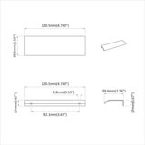 Drška 2 pcs Crna 120 x 39.6 x 17 mm Aluminij | shoptok.hr