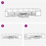  Set vanjskih sofa 7 kom. Prirodna i bež | shoptok.hr