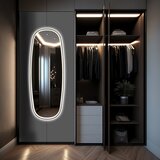 Mirrors and More Stensko ogledalo z lučjo 60x160 cm Diana – | Shoptok.si
