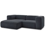 Bobochic Paris Temno modra kotna sedežna garnitura iz tkanine bouclé (levi kot) Zephyr – | Shoptok.si