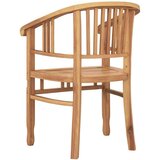  Vrtne stolice 2 pcs Smeđa 63 x 58 x 89 cm Masivna tikovina | shoptok.hr
