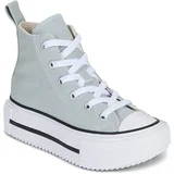 Visoke superge Chuck Taylor All Star Lift Double Stack Siva