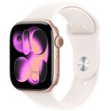Apple pametna ura watch series 11 gps 42mm space grey aluminium case-black sport band - s/m (MEQW4WF/A) Cene