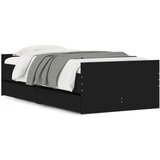  The Living Store Posteljni okvir s predali črn 75x190 cm - Posteljni Okvir, (21450809) | Shoptok.si