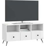 TV omarica Bela visok sijaj 102 x 34,5 x 50 cm Inženirski les, (5000210349) | Shoptok.si