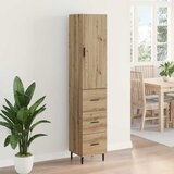  Highboard Umjetnički hrast 34,5 x 34 x 180 cm Konstruirano drvo | shoptok.hr