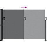  Uvlačiva bočna tenda 140 x 600 cm crna | shoptok.hr