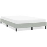 vidaXL posteljni okvir brez vzmetnice svetlo siva 120x220 cm žamet | Shoptok.si
