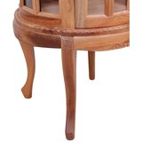 vidaXL Omarica z vitrino naravna 50x50x76 cm trden mahagonij | Shoptok.si