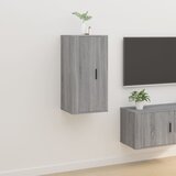 Maison Chic Stenska TV omarica - TV stojalo - Televizijska omarica siva sonoma 40x34,5x80 cm, (21700303) | Shoptok.si