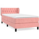 Maison Chic Box spring postelja - Vzmetna postelja z vzmetnico roza 100x200 cm žamet SL14224, (21883858) Cene