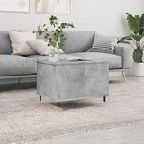 vidaXL Klubska mizica betonsko siva 60x44,5x45 cm inženirski les | Shoptok.si