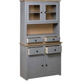 Panama Visoka komoda od borovine siva 93x40,5x180 cm asortiman Cijene