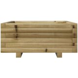 vidaXL Vrtno cvetlično korito 60x60x26,5 cm impregnirana borovina | Shoptok.si