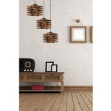 Opviq cara Ahşap 3 Lü tepsili Yanık Sarkıt brown chandelier Cene